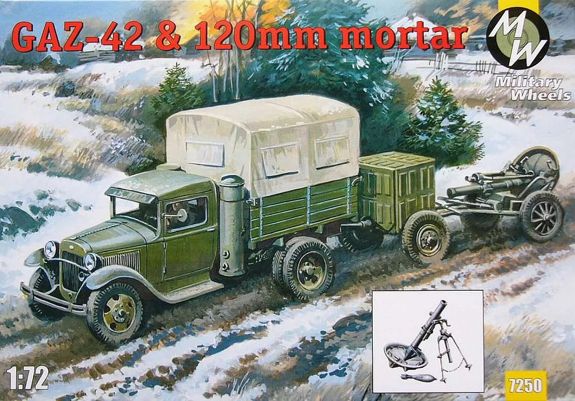 Military Wheels - GAZ-42 & 120 mm mortar 